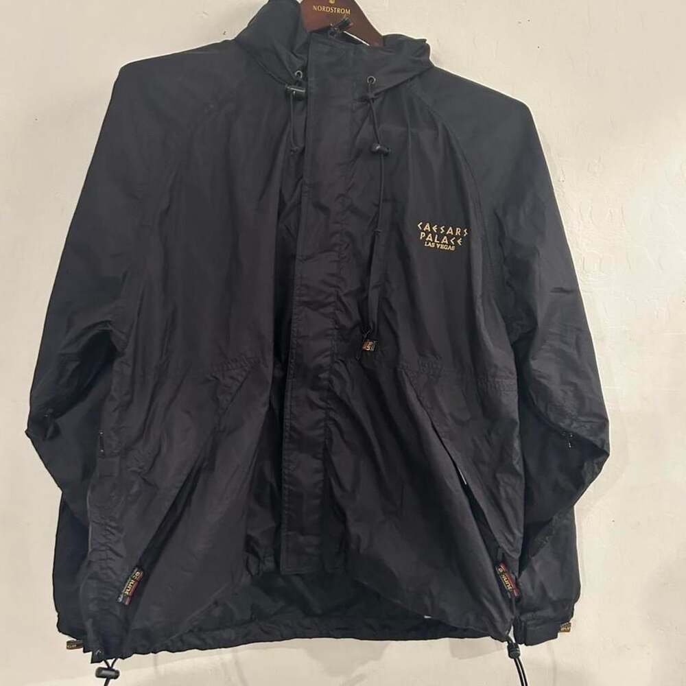 Sunice Caesars Palace Las Vegas Windbreaker Jacket Size L Black